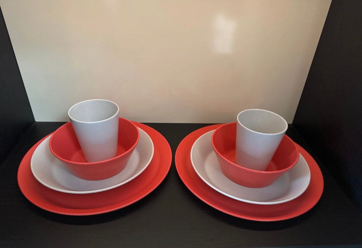 Mepal bloom servies 2 persoons, Caravans en Kamperen, Ophalen of Verzenden, Zo goed als nieuw