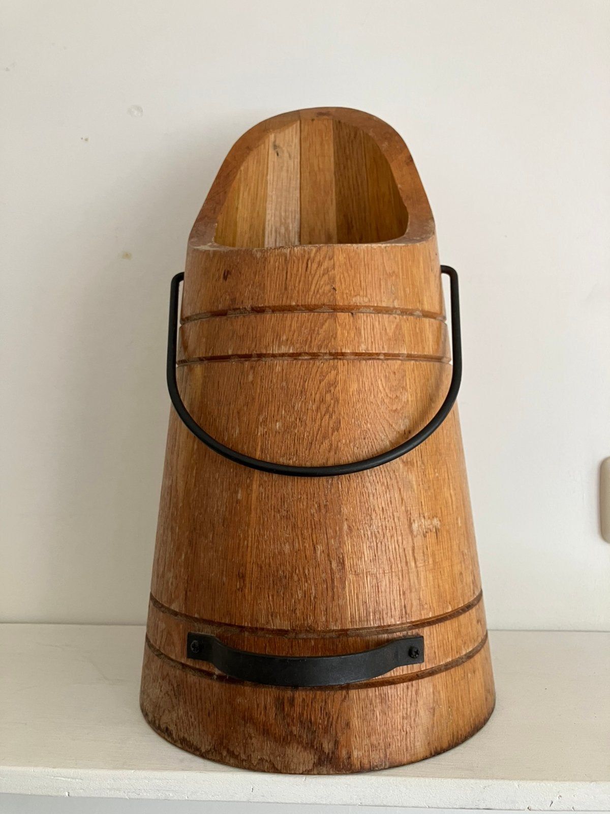 Landelijke houten kolenkit / haardhoutbak, Hout, Gebruikt, Ophalen of Verzenden, Landelijk