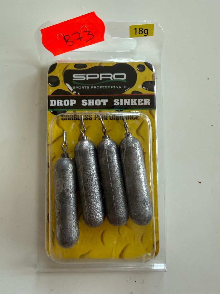 SPRO Drop Shot Sinker 18g – 4 stuks – Nieuw (73), Ophalen of Verzenden, Nieuw, Overige typen