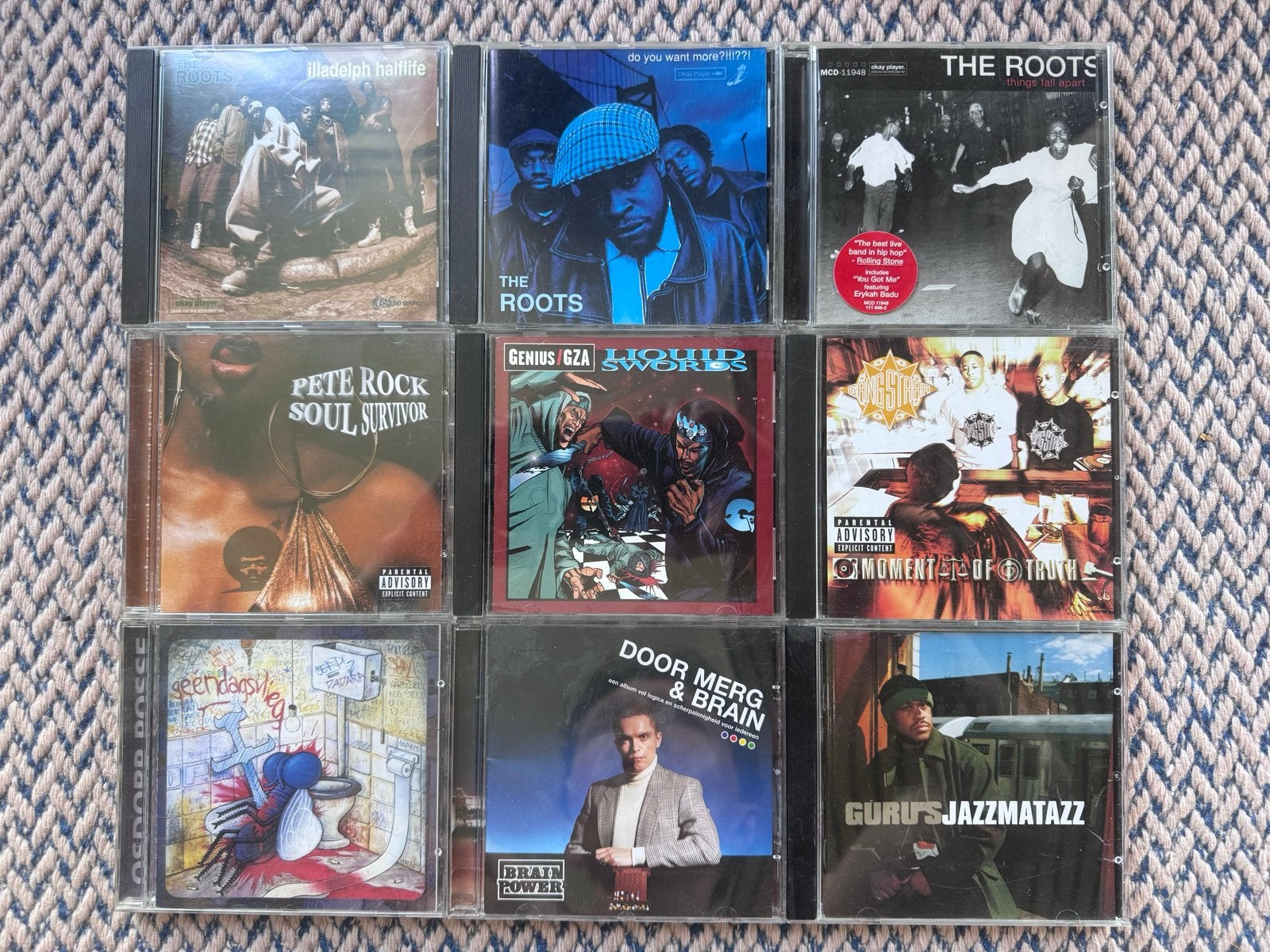 Diverse Hip-Hop CD's: The Roots, Pete Rock, GZA, Guru, Ophalen of Verzenden, 1985 tot 2000, Gebruikt