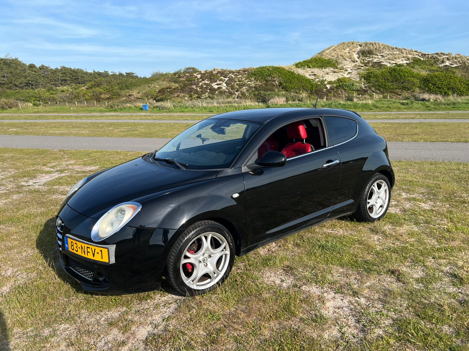 Alfa Romeo MiTo 1.4 16V 77KW Multi AIR 2010 Zwart, Auto's, Alfa Romeo, Particulier, MiTo, Airconditioning, Climate control, Elektrische ramen