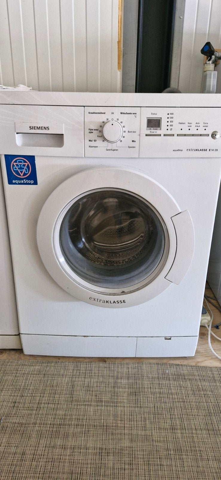 Siemens WM14E390NL/17 Extraklasse E14-39 Wasmachine, Ophalen, Gebruikt, Voorlader, Kort programma