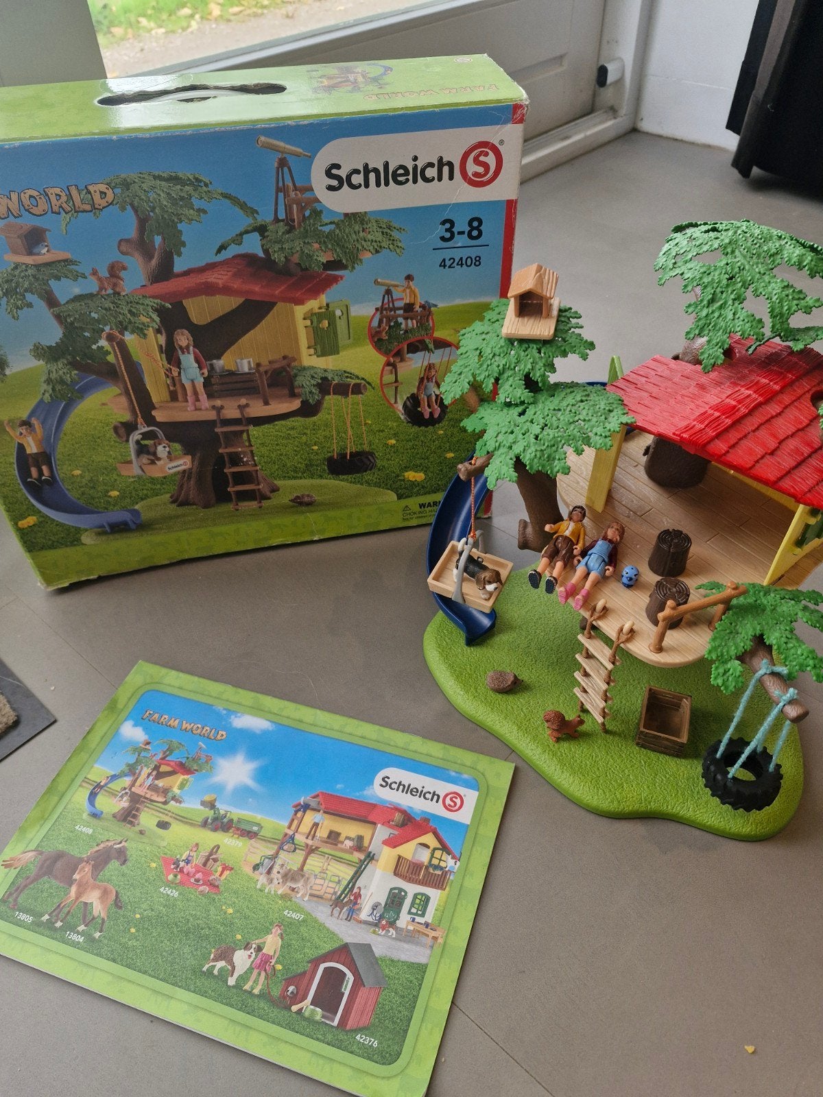 Schleich Boomhut met accessoires - Zo goed als nieuw, Ophalen of Verzenden, Zo goed als nieuw, Jongen of Meisje