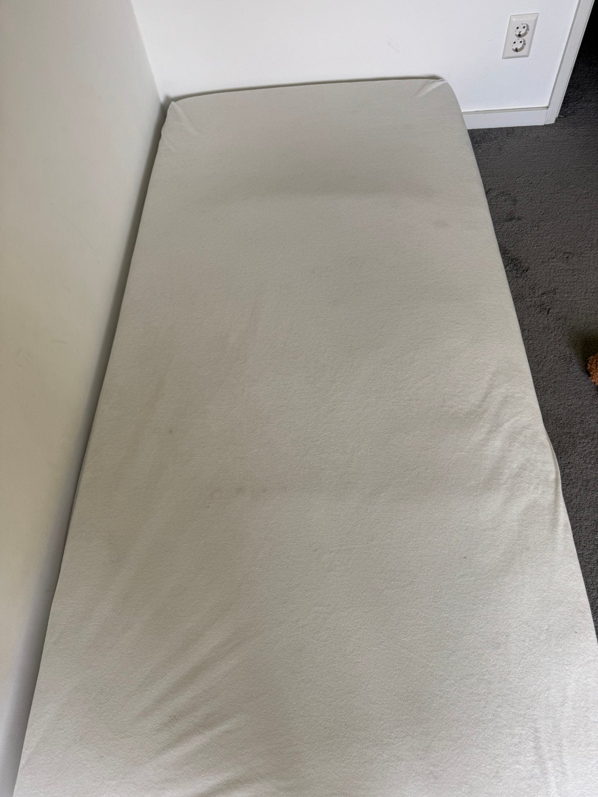 Optimink hoeslaken wit 90x200, Huis en Inrichting, Slaapkamer | Beddengoed, Eenpersoons, Ophalen of Verzenden, Zo goed als nieuw