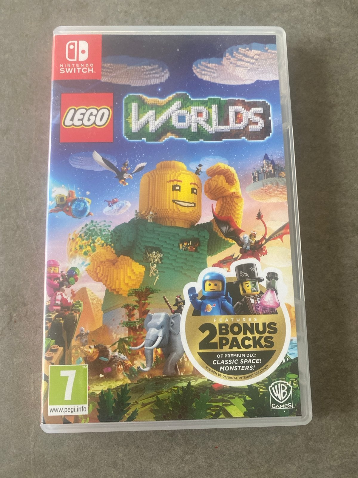 LEGO Worlds Nintendo Switch (incl. bonus packs DLC), Ophalen, Zo goed als nieuw, Met games
