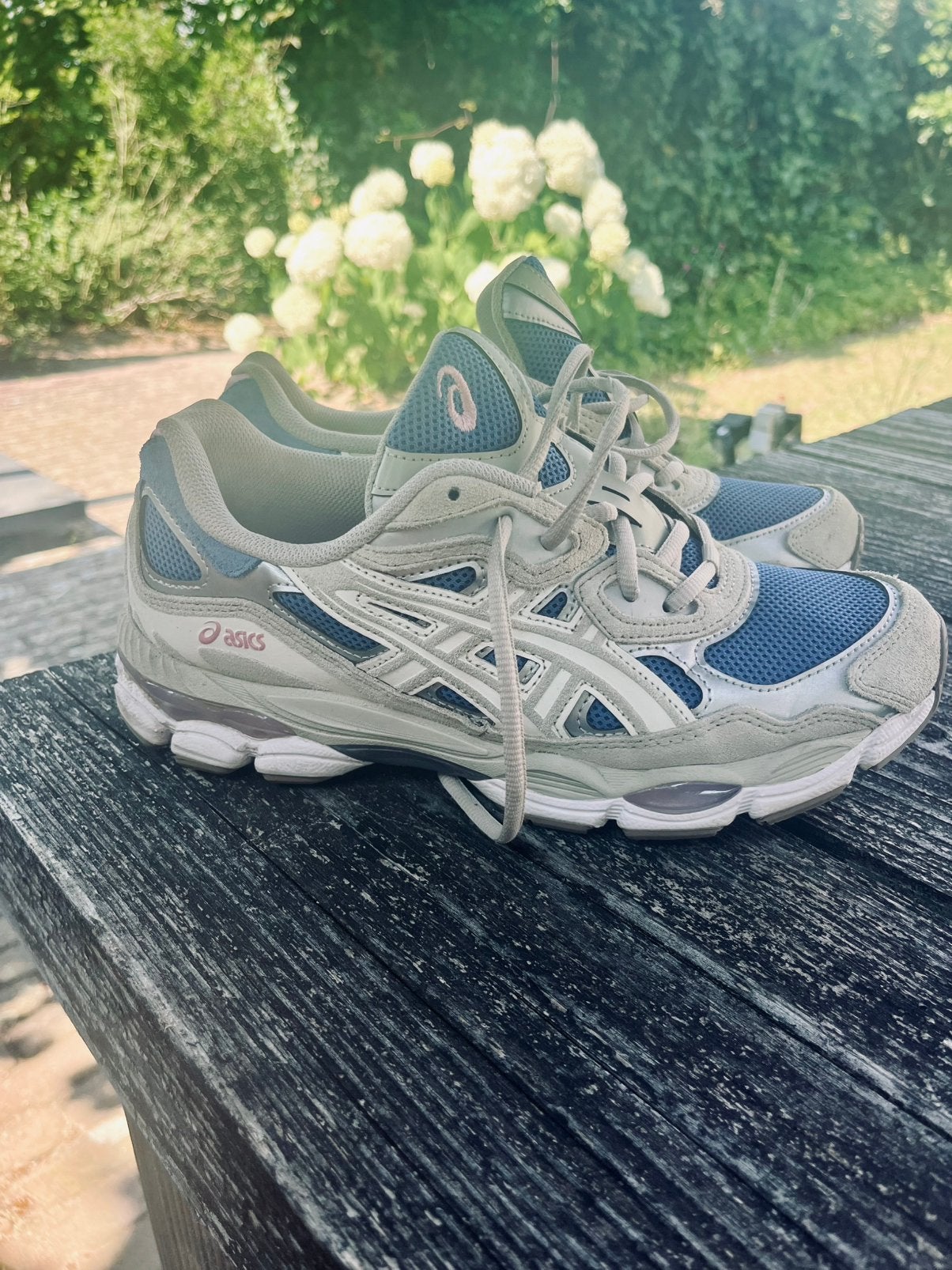 Unieke Asics Gel NYC Polar Night Cream mt 42 Unisex Zgan, Verzenden, Zo goed als nieuw, Overige kleuren