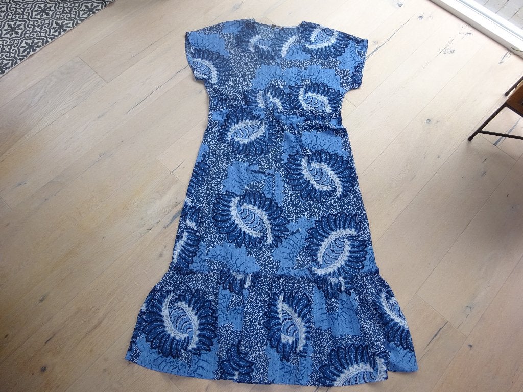 lange blauwe jurk Norah maat 42, Kleding | Dames, Jurken, Blauw, Maat 42/44 (L), Ophalen of Verzenden, Norah