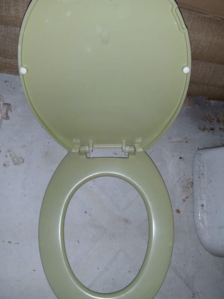 Toiletbril/w.c.-bril groen, Doe-het-zelf en Verbouw, Sanitair, Ophalen of Verzenden, Gebruikt, Toilet