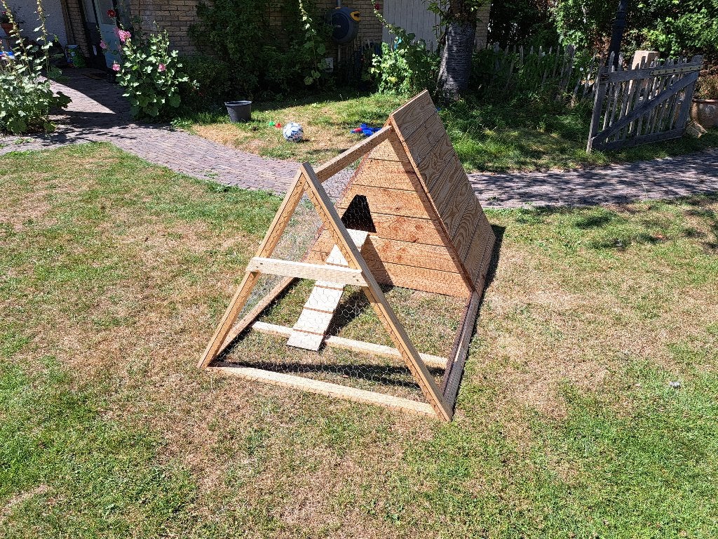 Dierenren, Dieren en Toebehoren, Knaagdieren en Konijnen | Hokken en Kooien, Ophalen, 110 cm of meer, Konijn, Zo goed als nieuw