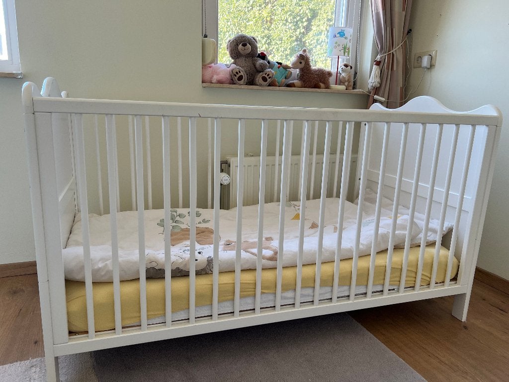 Pinolino Kinderbed Florentina met matras 70 x 140 cm, wit, Ophalen, Gebruikt, 70 tot 85 cm, 140 tot 160 cm
