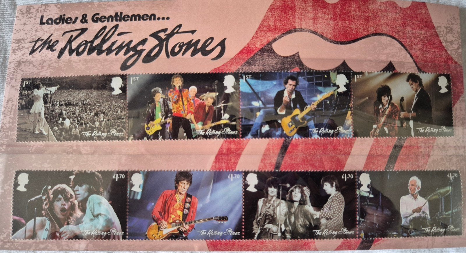 The Rolling Stones postzegelvel - Ladies & Gentlemen, Postzegels en Munten, Ophalen of Verzenden