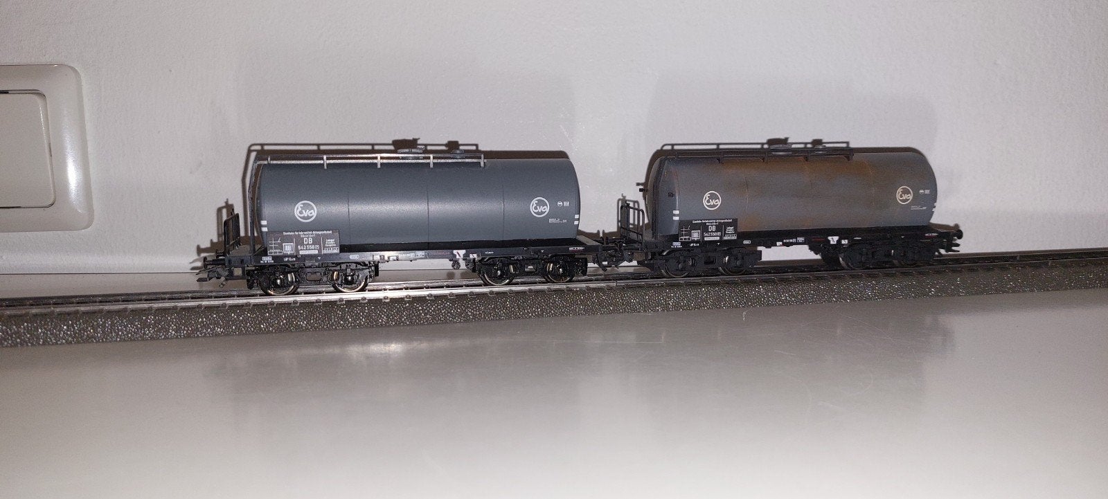 2 Märklin Kesselwagons 46539  " Eva ", Hobby en Vrije tijd, Wisselstroom, Wagon, Ophalen of Verzenden, Zo goed als nieuw