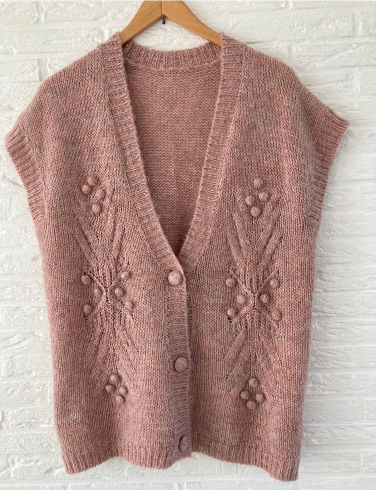 Prachtig gebreid vest gilet van Louizon Paris T2( sissy boy, Maat 38/40 (M), Louizon, Ophalen of Verzenden, Zo goed als nieuw