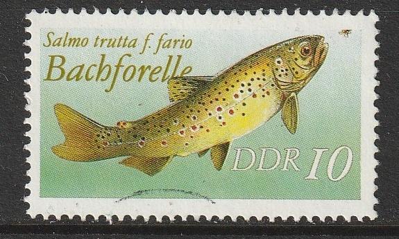 DDR 1987 3096-II Forel geen jaartal, Gest, Ophalen of Verzenden, DDR, Gestempeld