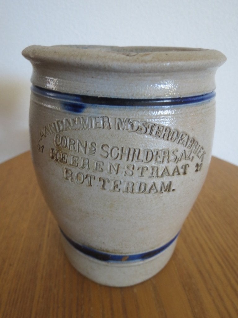 Oude Zaandammer mosterd pot, Antiek en Kunst, Ophalen of Verzenden