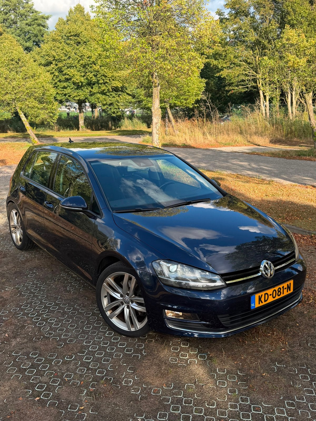Volkswagen Golf 1.4 TSI 103KW DSG 2013 Blauw, Auto's, Volkswagen, Navigatiesysteem, 4 cilinders, Blauw, Leder en Stof
