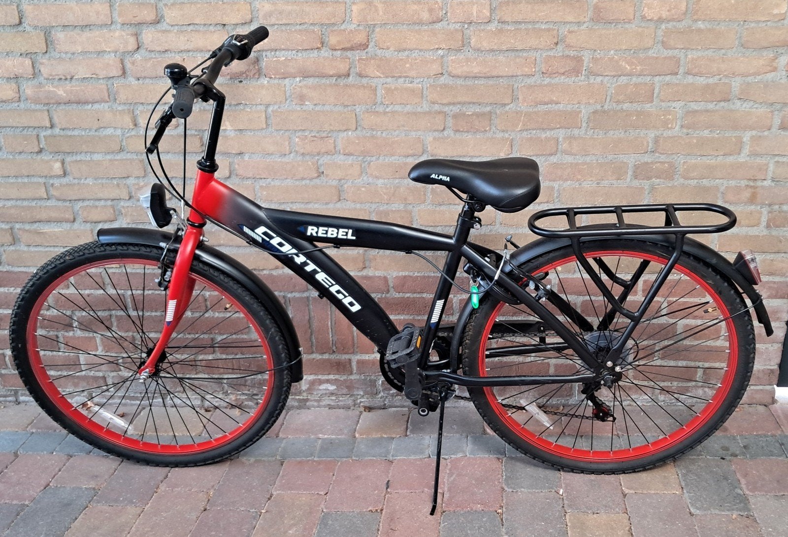 Cortego Rebel 26 inch jongensfiets met versnellingen, Gebruikt, Velgrem, Versnellingen, Minder dan 49 cm