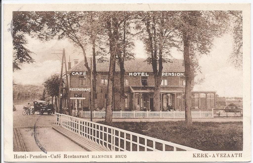 Kerk-Avezaath Hotel pension Cafe Restaurant Hamsche Weg, Verzamelen, Verzenden, 1920 tot 1940, Gelopen, Gelderland