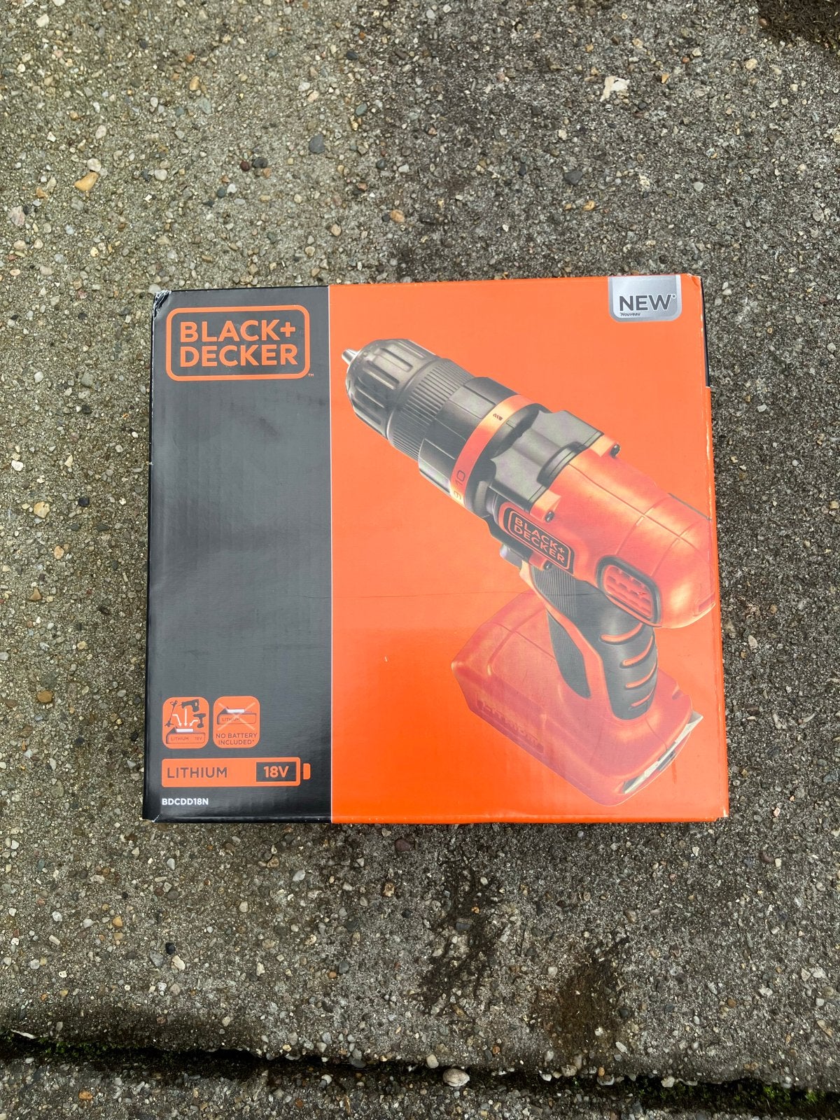 Nieuwe Black+Decker 18V Lithium Boor-/Schroefmachine, Ophalen of Verzenden, Nieuw, 600 watt of meer, Boor- en Schroefmachine