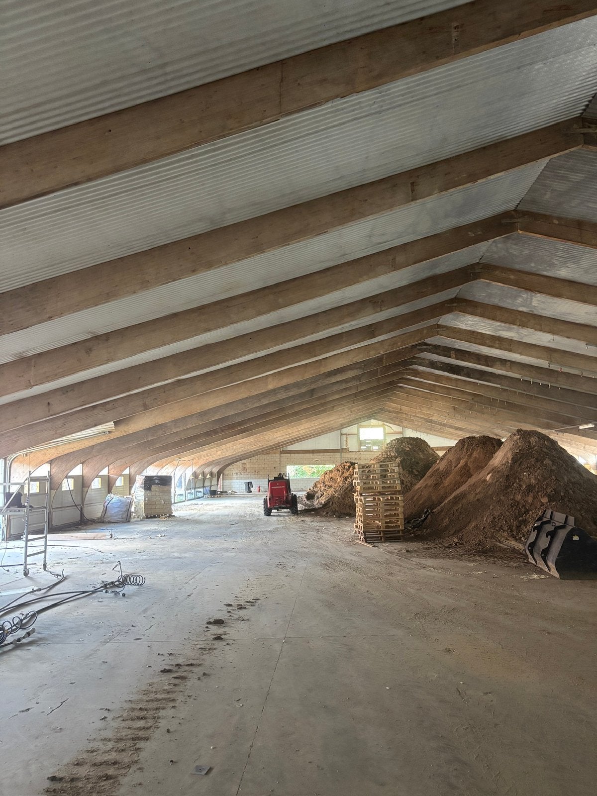 Houten Heko Spanten - 26m overspanning, Ophalen, Balk, Vuren, 50 mm of meer