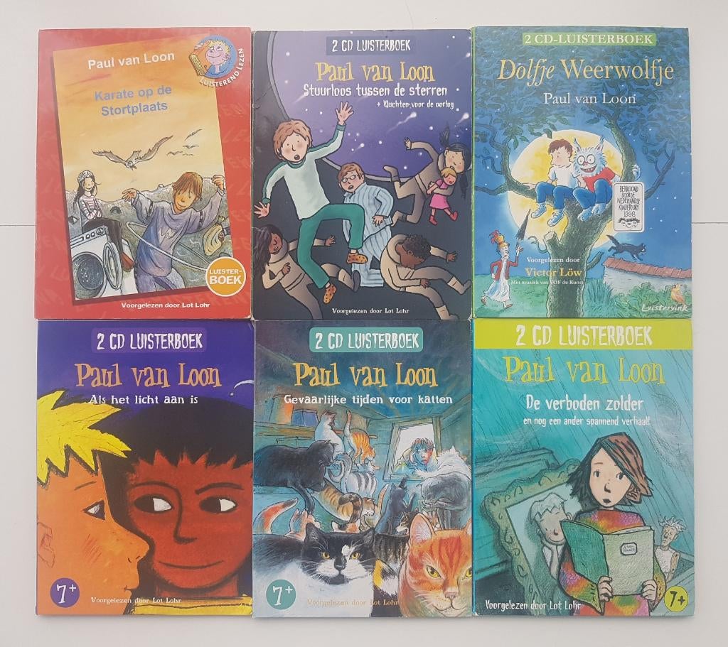 6x Luisterboek Paul van Loon | Dolfje Weerwolfje, Griezelen, Ophalen of Verzenden, Paul van Loon, Cd, Kind