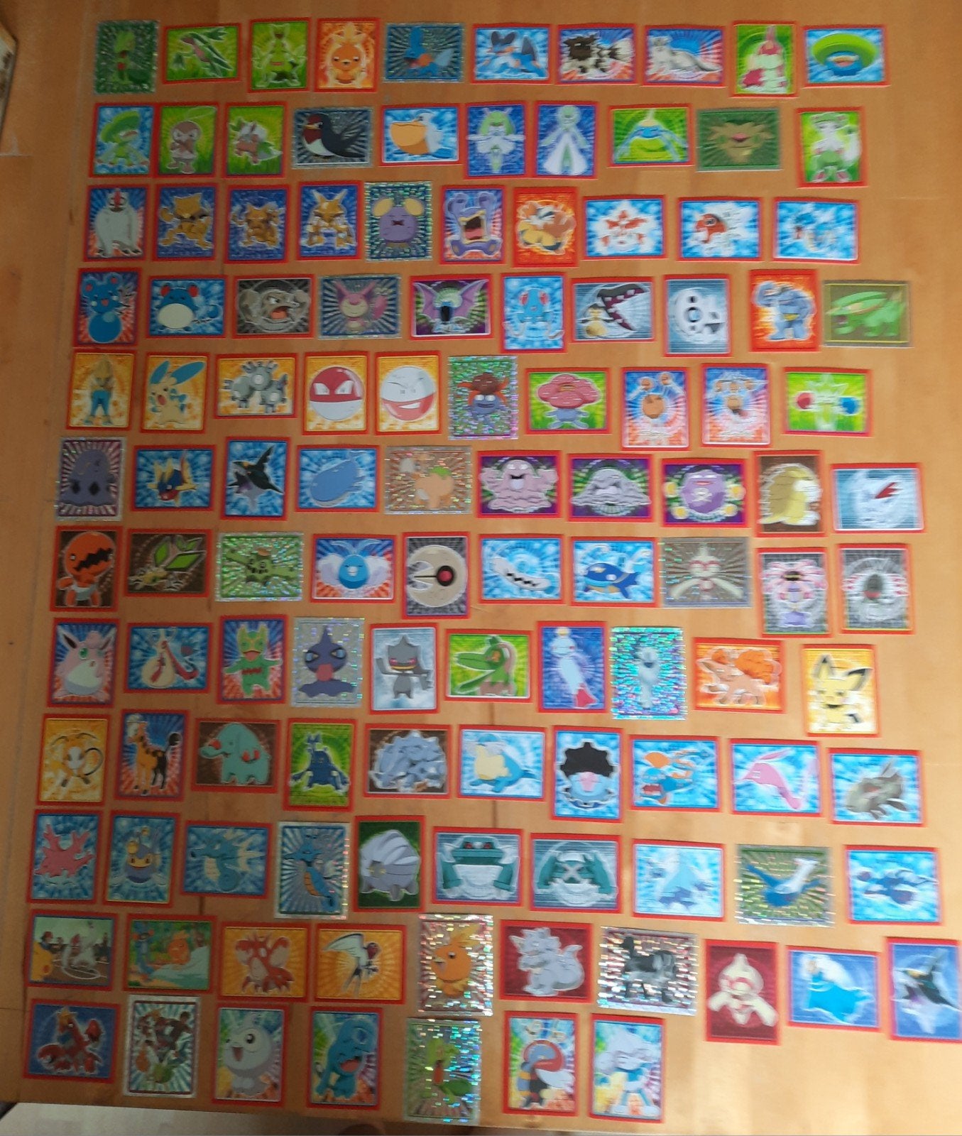 Pokémon Advanced Merlin - 117 Stickers, Ophalen of Verzenden, Zo goed als nieuw, Meerdere stickers