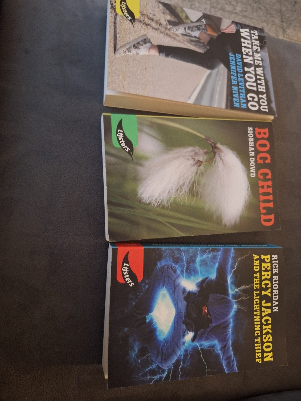 3 Young Blackbirds boeken: Percy Jackson, Bog Child, Take Me, Boeken, Ophalen of Verzenden, Zo goed als nieuw, Rick Riordan, Siobhan Dowd, David Levithan, Jennifer Niven