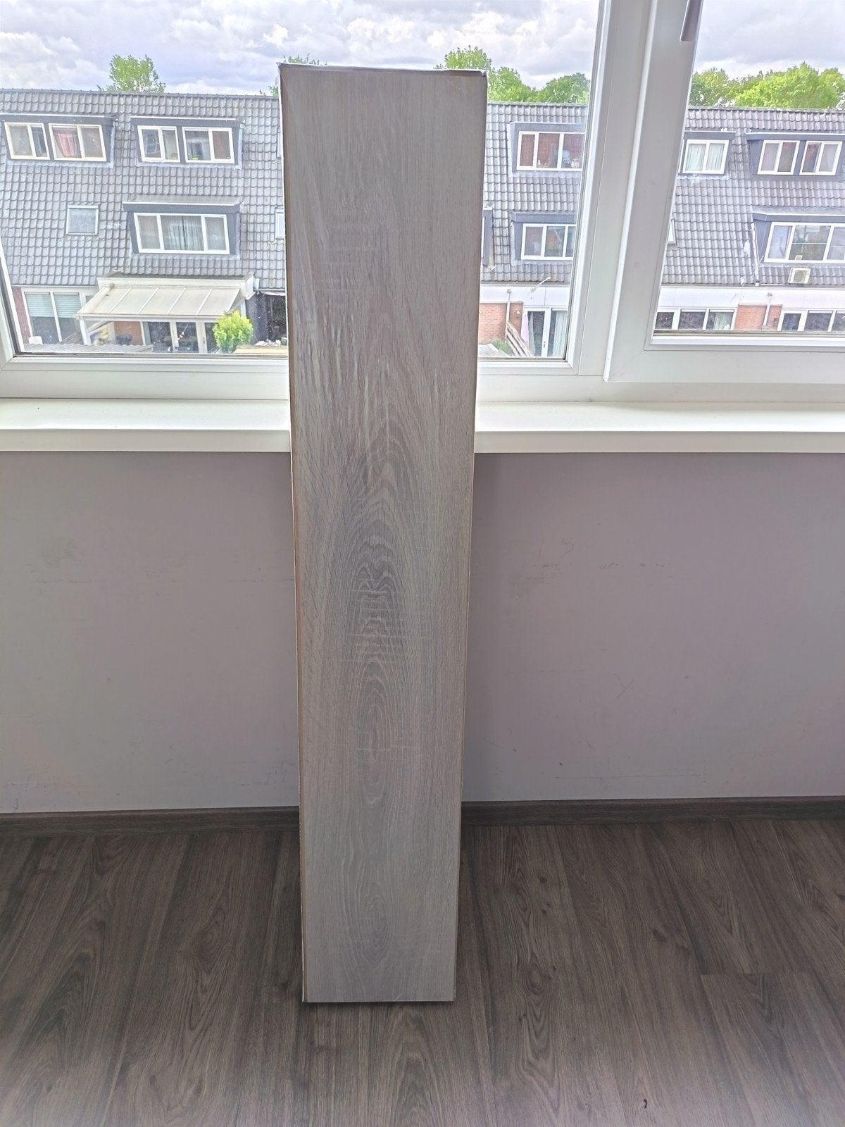 Laminaat grijs geolied eiken - extra breed - 2 pakken, Ophalen, 50 tot 150 cm, Nieuw, Minder dan 5 m²