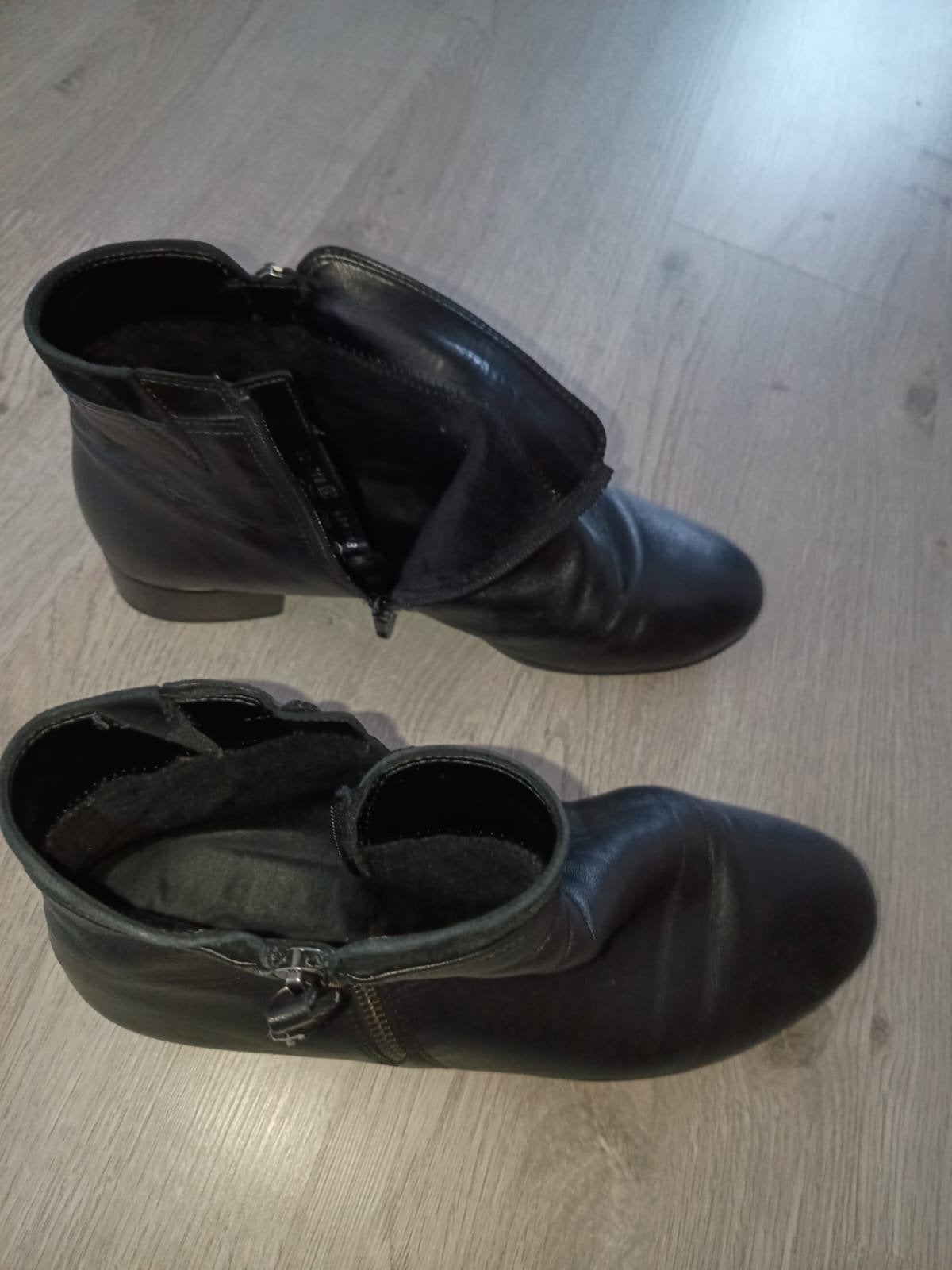 Gabor lage laarzen - Maat 43 - Zwart leer, Kleding | Dames, Ophalen, Zwart, Lage of Enkellaarzen, Gedragen