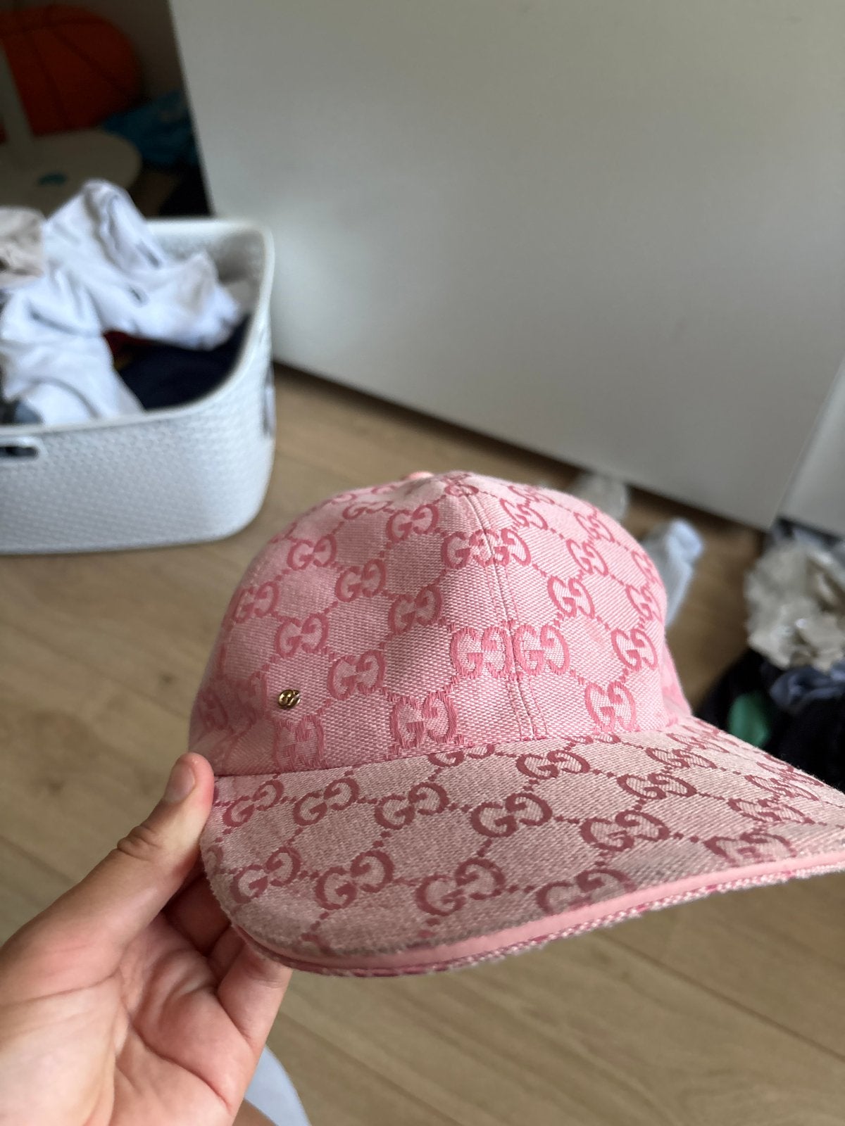 Gloednieuwe roze Gucci pet - Maat M (57 cm), Kleding | Dames, Ophalen of Verzenden, Nieuw, Pet