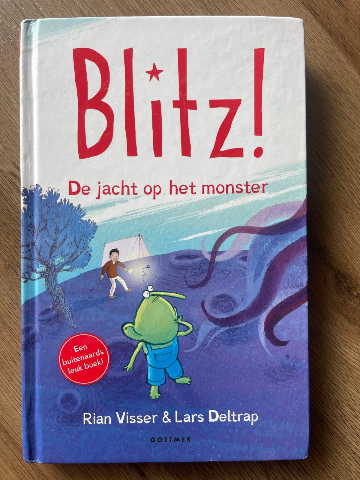 Blitz! 4: De jacht op het monster (waterschade) Rian Visser, Boeken, Kinderboeken | Jeugd | onder 10 jaar, Ophalen of Verzenden