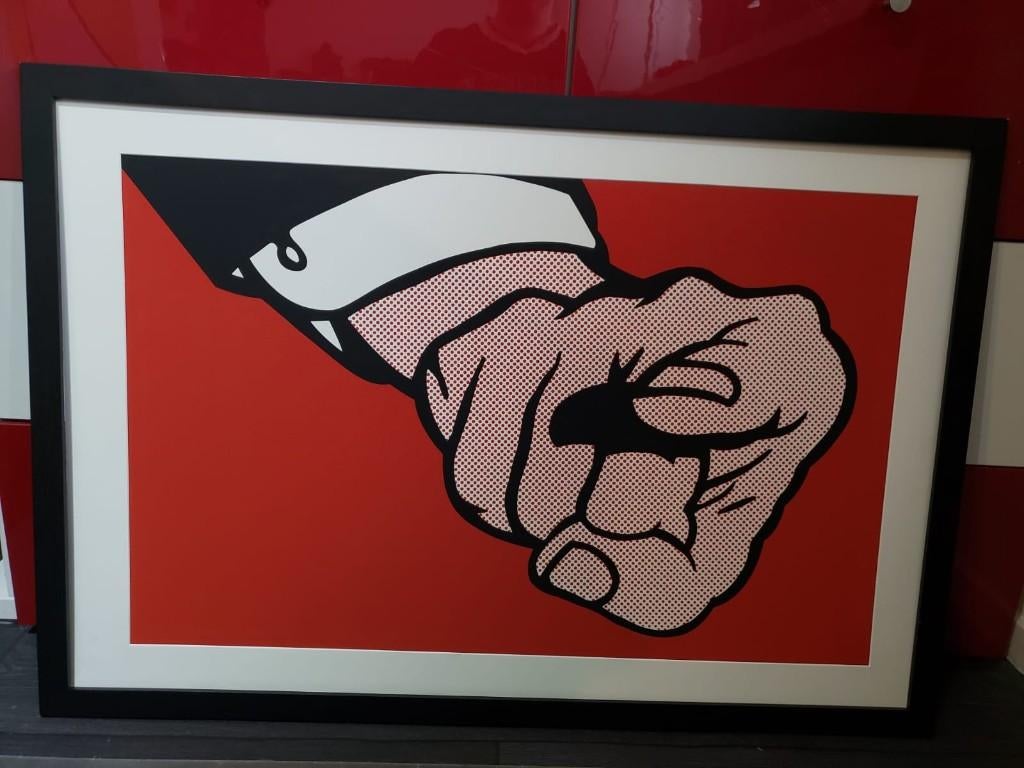 Roy Lichtenstein, Huis en Inrichting, Woonaccessoires | Schilderijen, Tekeningen en Foto's, Zo goed als nieuw, Print, 50 tot 75 cm