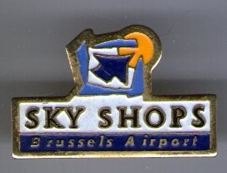Sky shops Brussels airport koper PIN ( BLAD4_471), Verzenden, Nieuw, Transport, Speldje of Pin