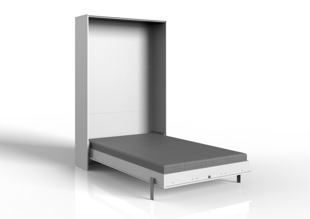 Juist opklapbed verticaal - 120x200 - Wit, Niet ingevuld, Niet ingevuld, Niet ingevuld
