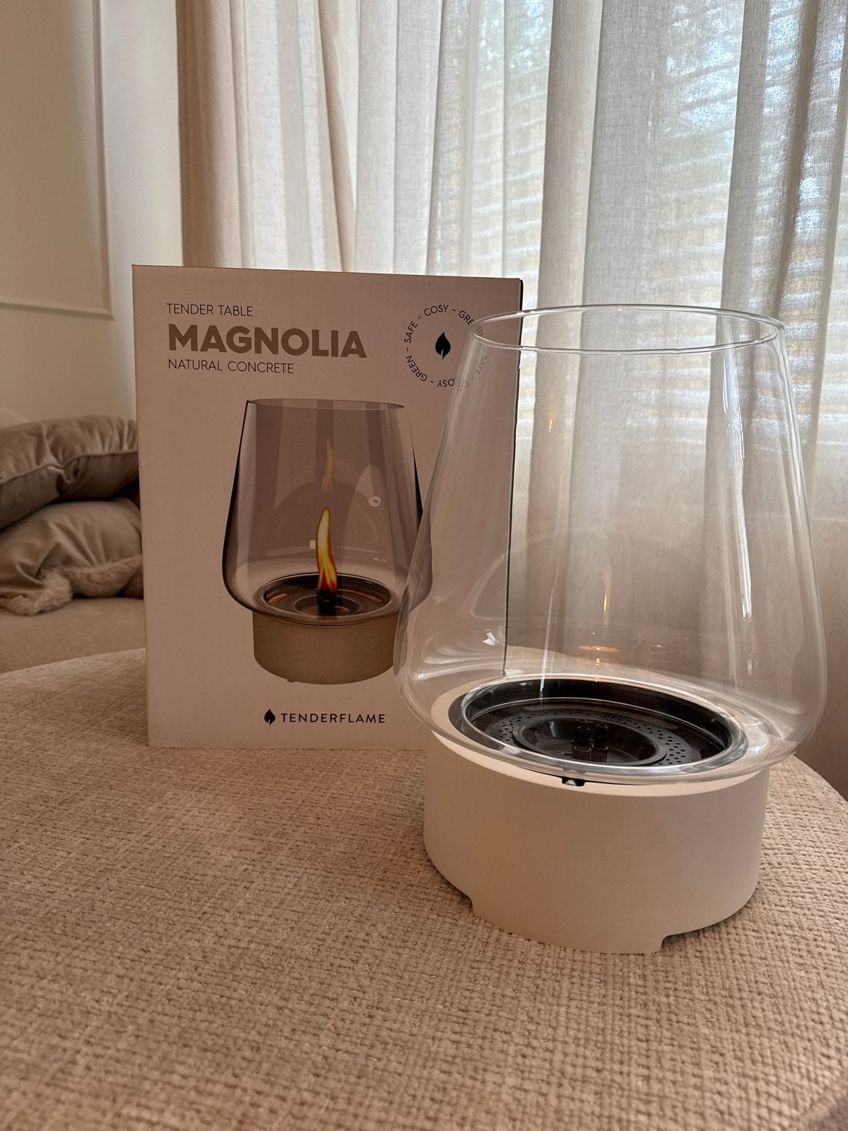 Tenderflame Magnolia - Zeer nette staat, Huis en Inrichting, Ophalen, Zo goed als nieuw, Modern, Wit
