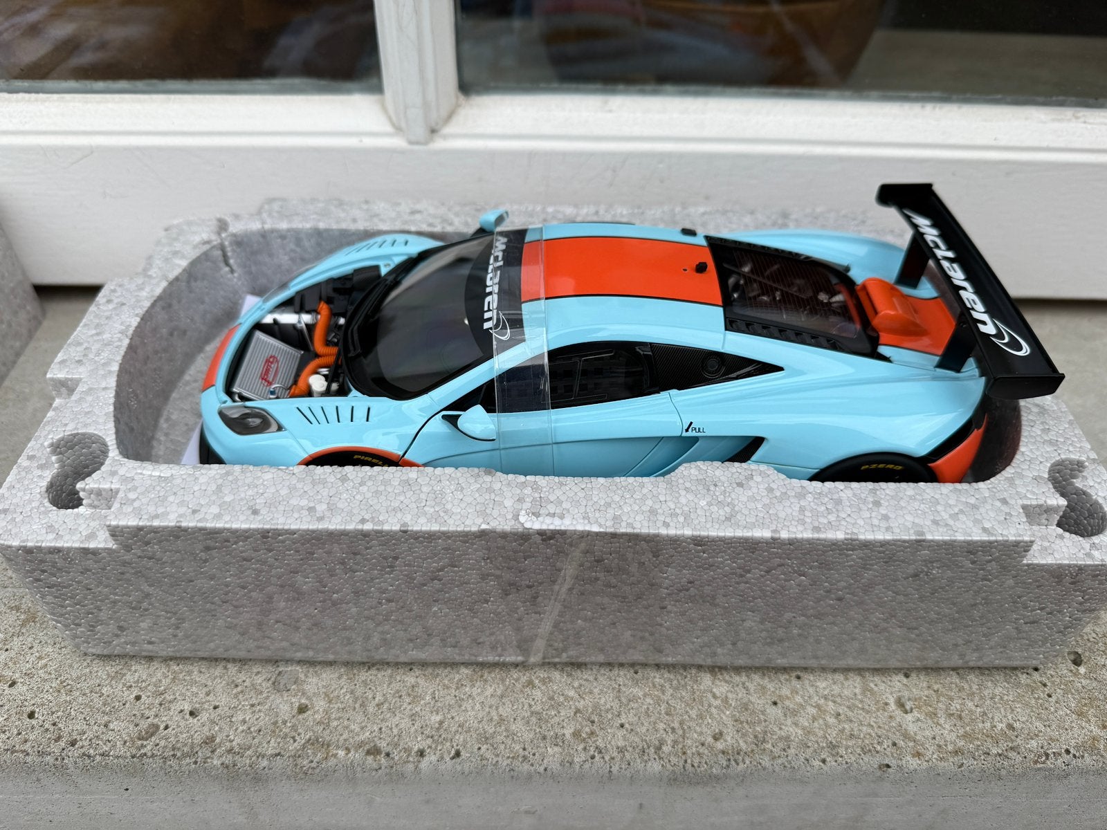 1:18 McLaren 12C GT3 Gulf Autoart Signature 81343, Auto, Autoart, Nieuw, Ophalen of Verzenden