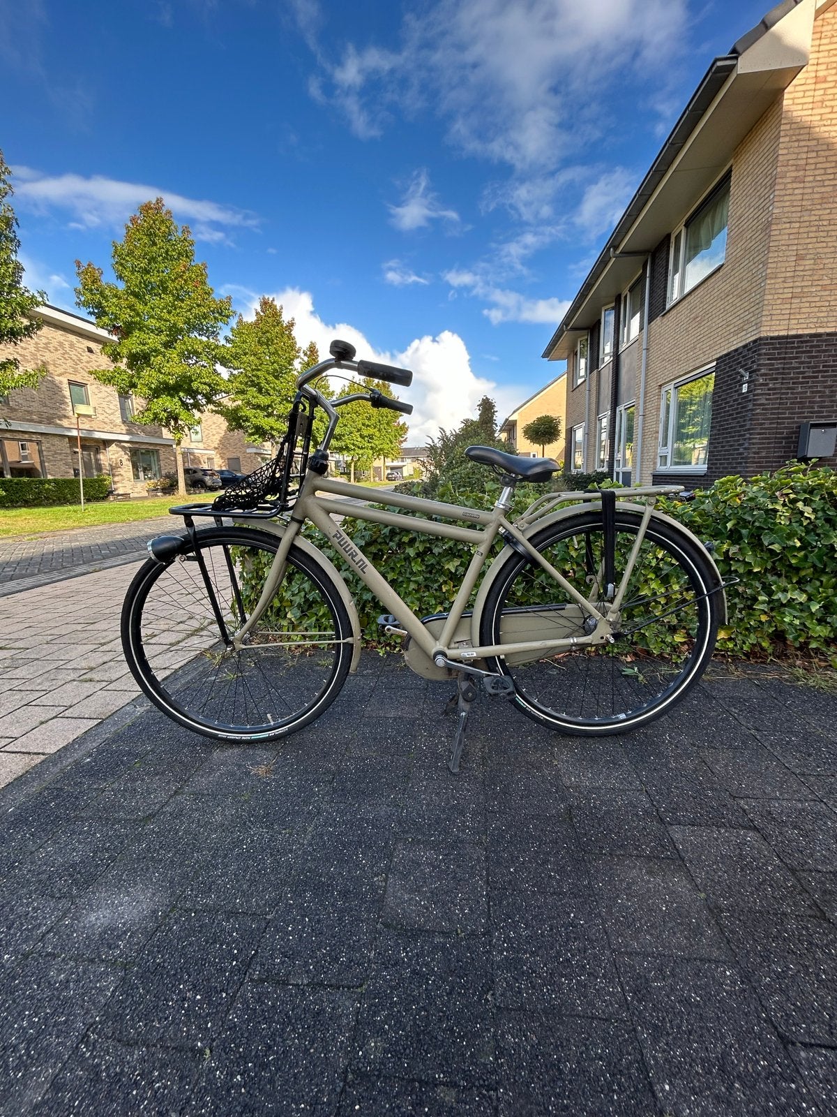 Stoere Gazelle Puur fiets met voordrager, Fietsen en Brommers, Ophalen, Terugtraprem, Gebruikt, Versnellingen