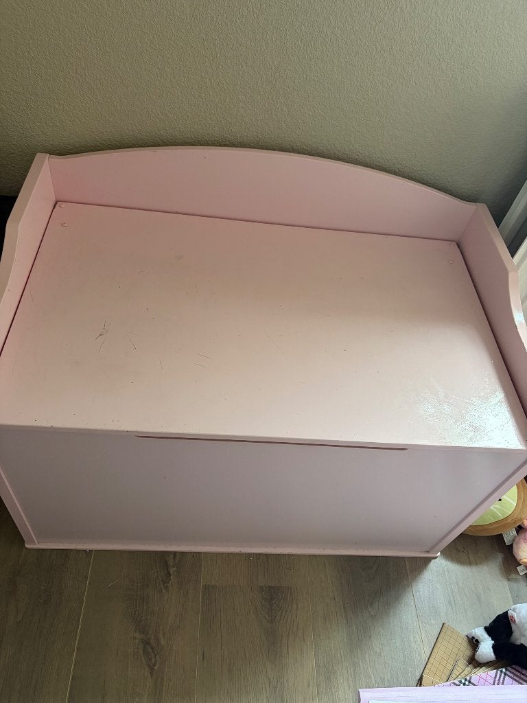 Opberg kist zacht roze, Ophalen, Gebruikt, 50 tot 100 cm, 75 tot 100 cm