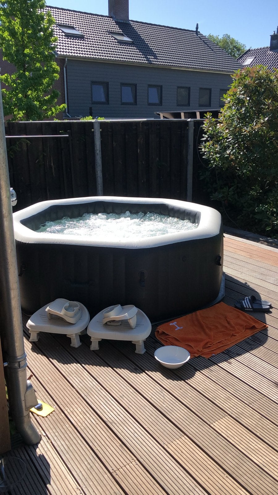 Intex Pure Spa opblaasbare jacuzzi met LED verlichting, Ophalen, Gebruikt, 200 tot 300 cm, Opblaaszwembad