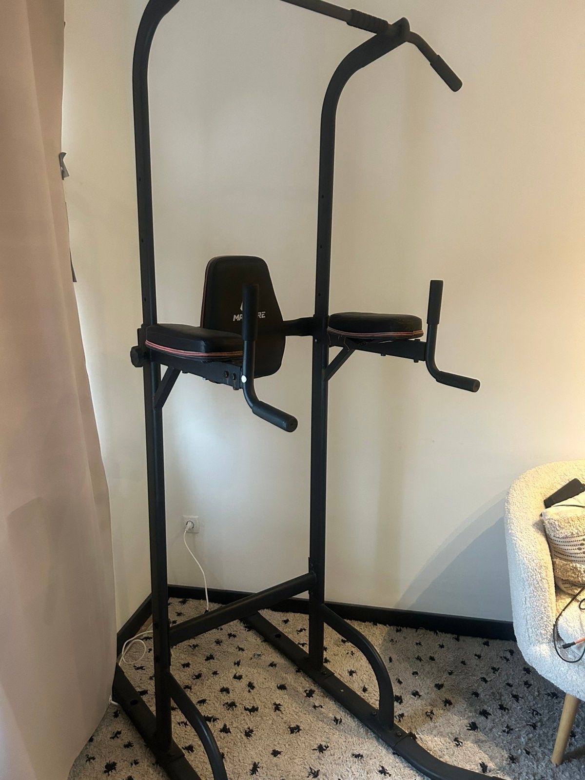 Power Tower / Krachtstation – Optrekstang & Dips, Sport en Fitness, Ophalen, Zo goed als nieuw, Buik, Overige typen