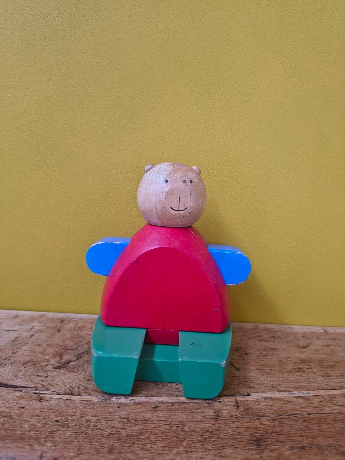 Vintage IKEA Mula houten beer puzzel, 90's speelgoed hout., Kinderen en Baby's, Gebruikt, Onb, Overige typen, Ophalen of Verzenden