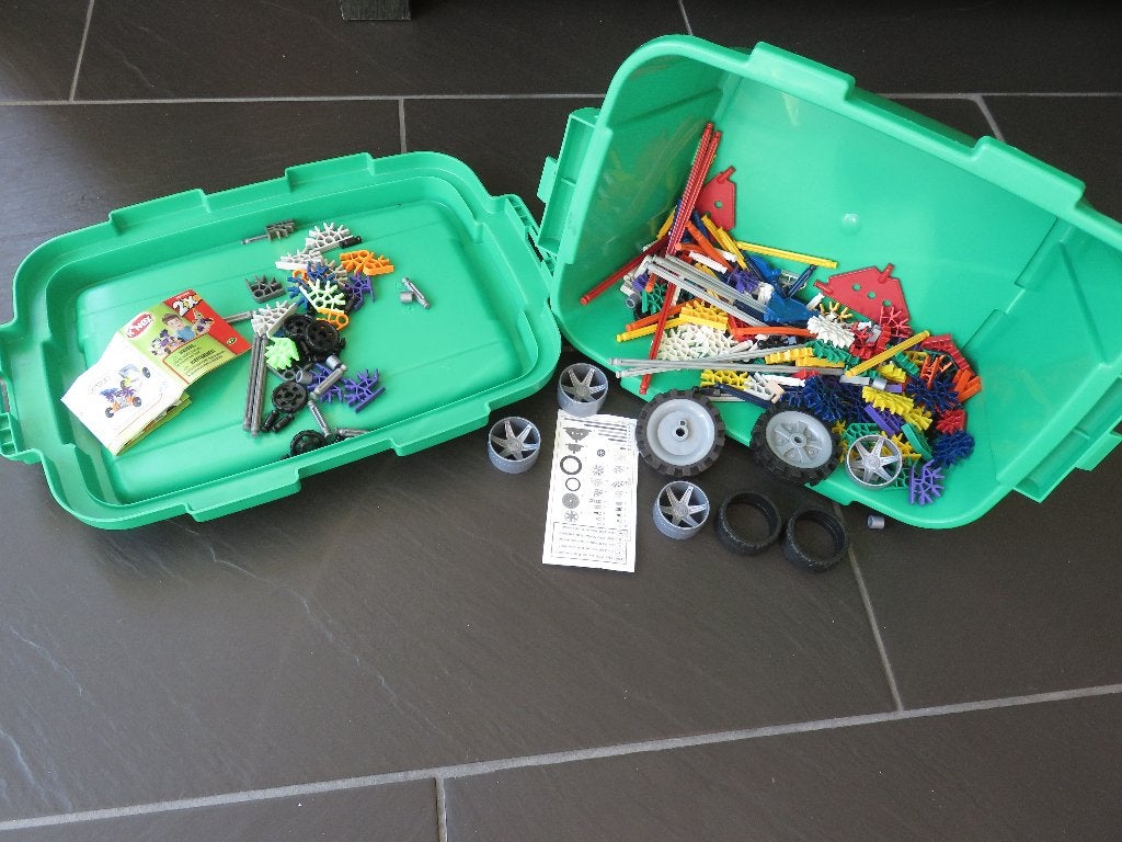 Knex constructie set, ca 320 delig met voorbeelden., Ophalen of Verzenden, Gebruikt, K'nex