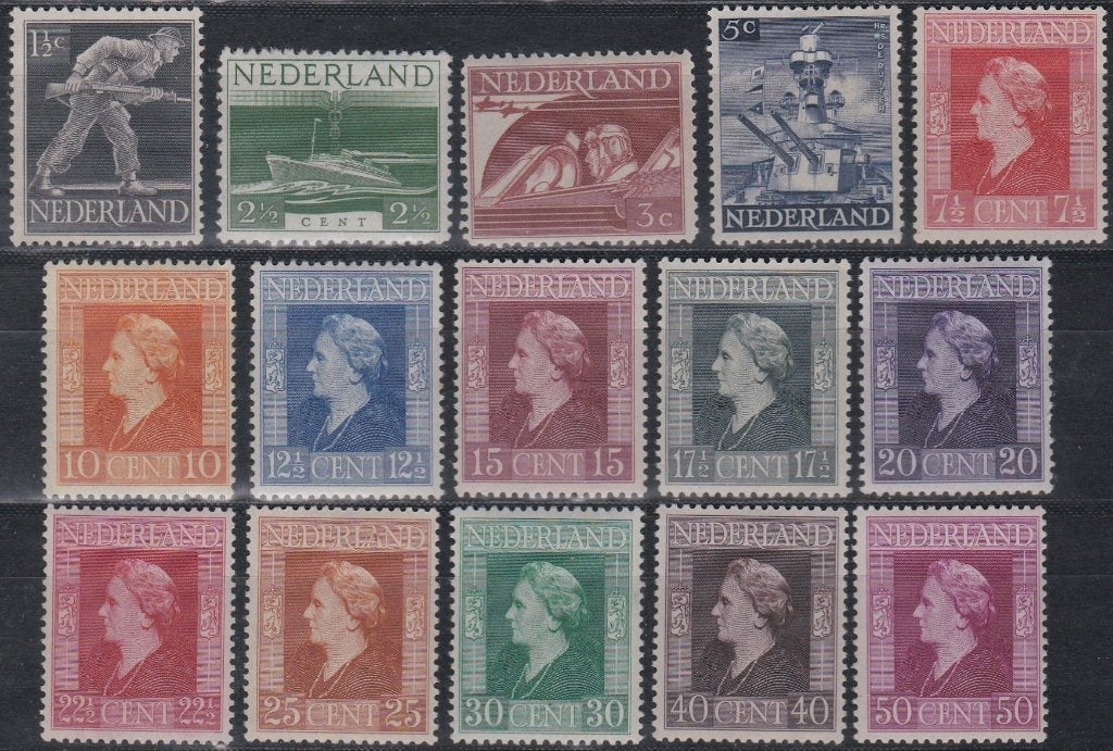 Nederland 1944 428/442 Bevrijding, Postfris, Ophalen of Verzenden, Na 1940, Postfris