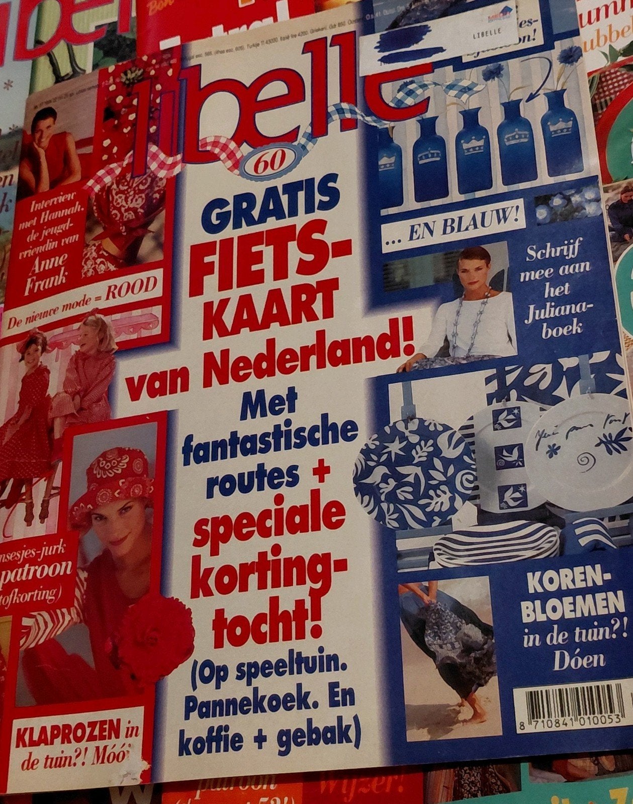 Libelle tijdschrift vintage - 1994  fietskaart Nederland, Ophalen of Verzenden, Gelezen, Damesbladen