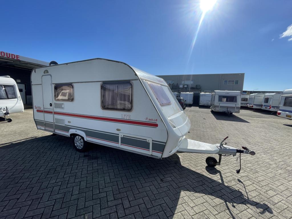 Beyerland Sprinter 440 LB Fransbed zitje voortent, Caravans en Kamperen, Caravans, Schokbreker, Bedrijf, Treinzit, 750 - 1000 kg