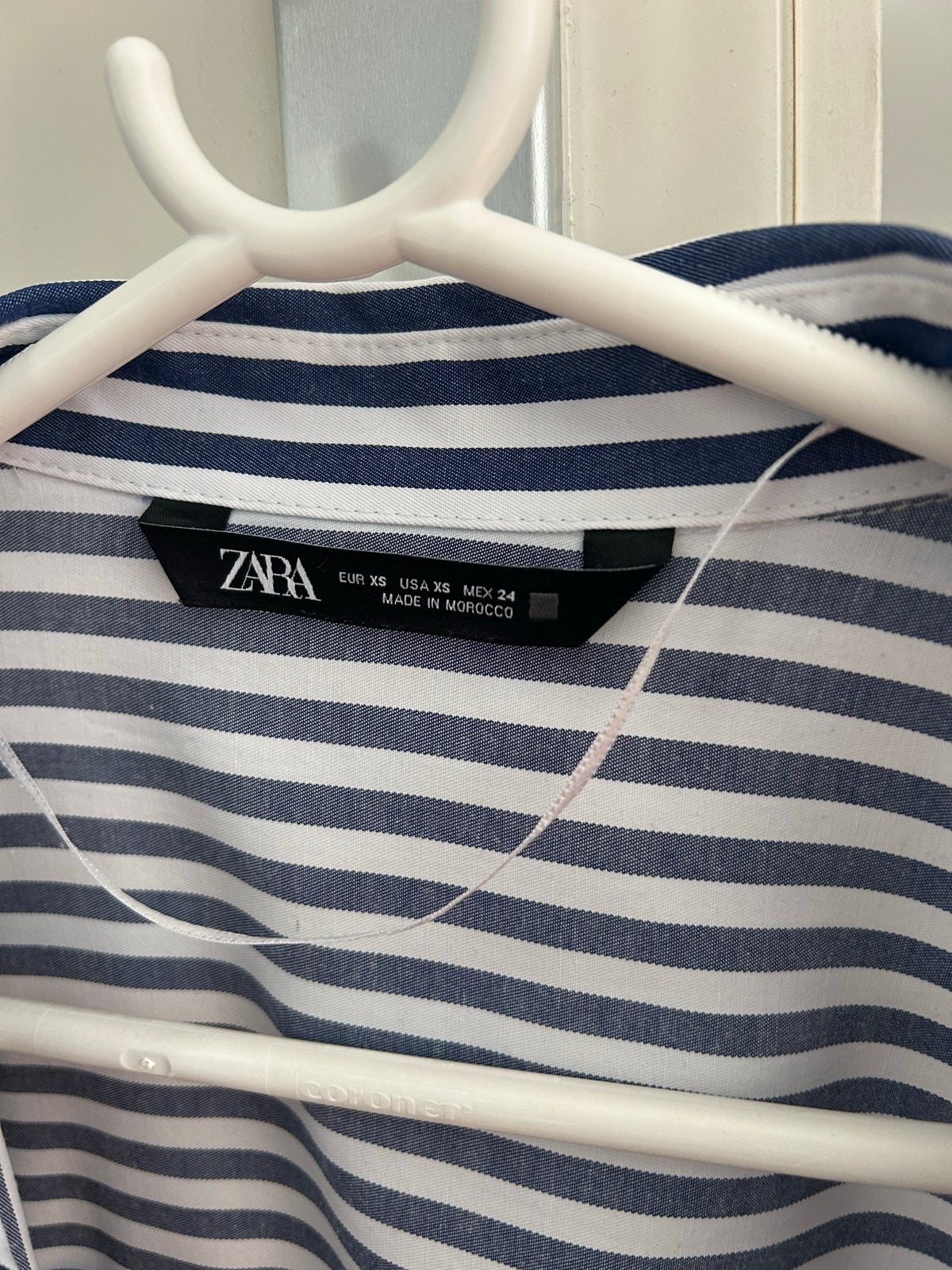 Zara gestreepte blouse - XS, Ophalen of Verzenden, Zo goed als nieuw, Maat 34 (XS) of kleiner, Blauw