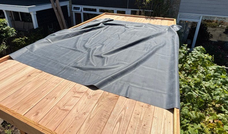 Epdm dak folie  Nieuw, ca 310 x 365 cm, Ophalen, Overige materialen, Zwart, Overige typen