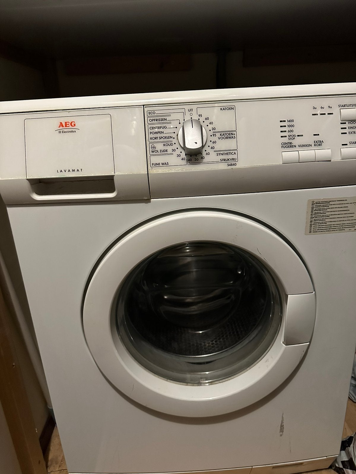 AEG Wasmachine, Ophalen of Verzenden, Gebruikt, 1200 tot 1600 toeren, 85 tot 90 cm