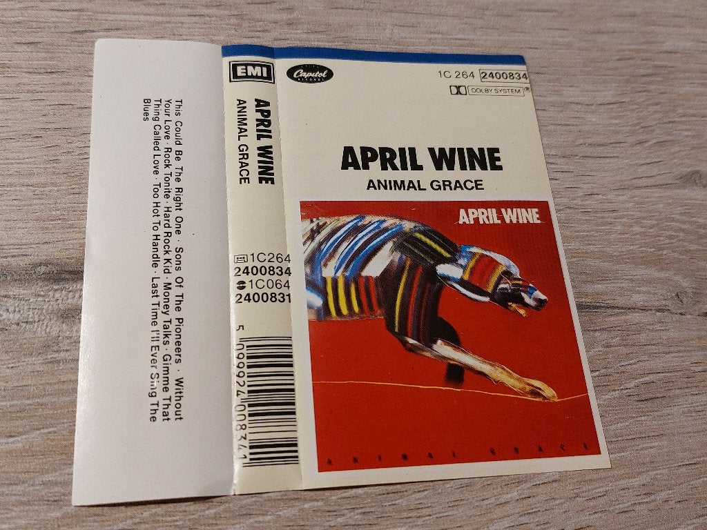 APRIL WINE - ANIMAL GRACE (MC), 1 bandje, Ophalen of Verzenden, Zo goed als nieuw, Origineel