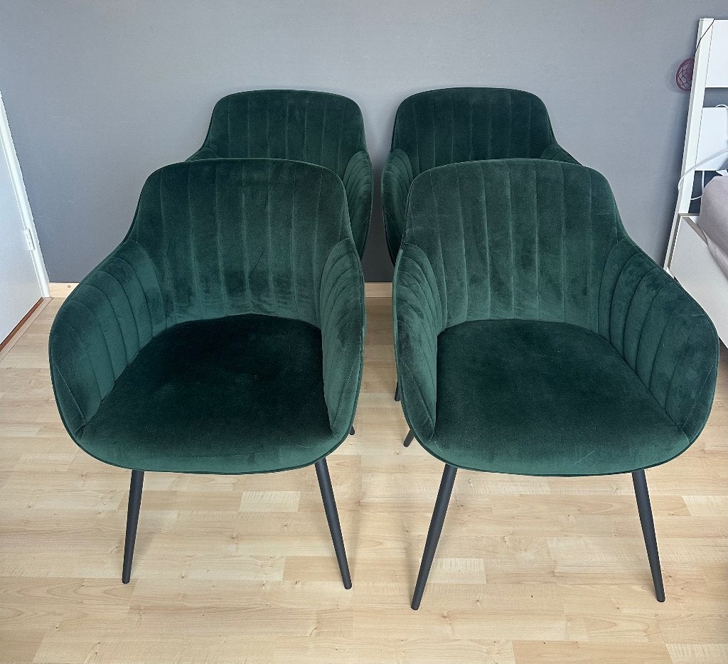 Eetkamerstoelen kwantum como, Ophalen, Overige kleuren, Zo goed als nieuw, Stof